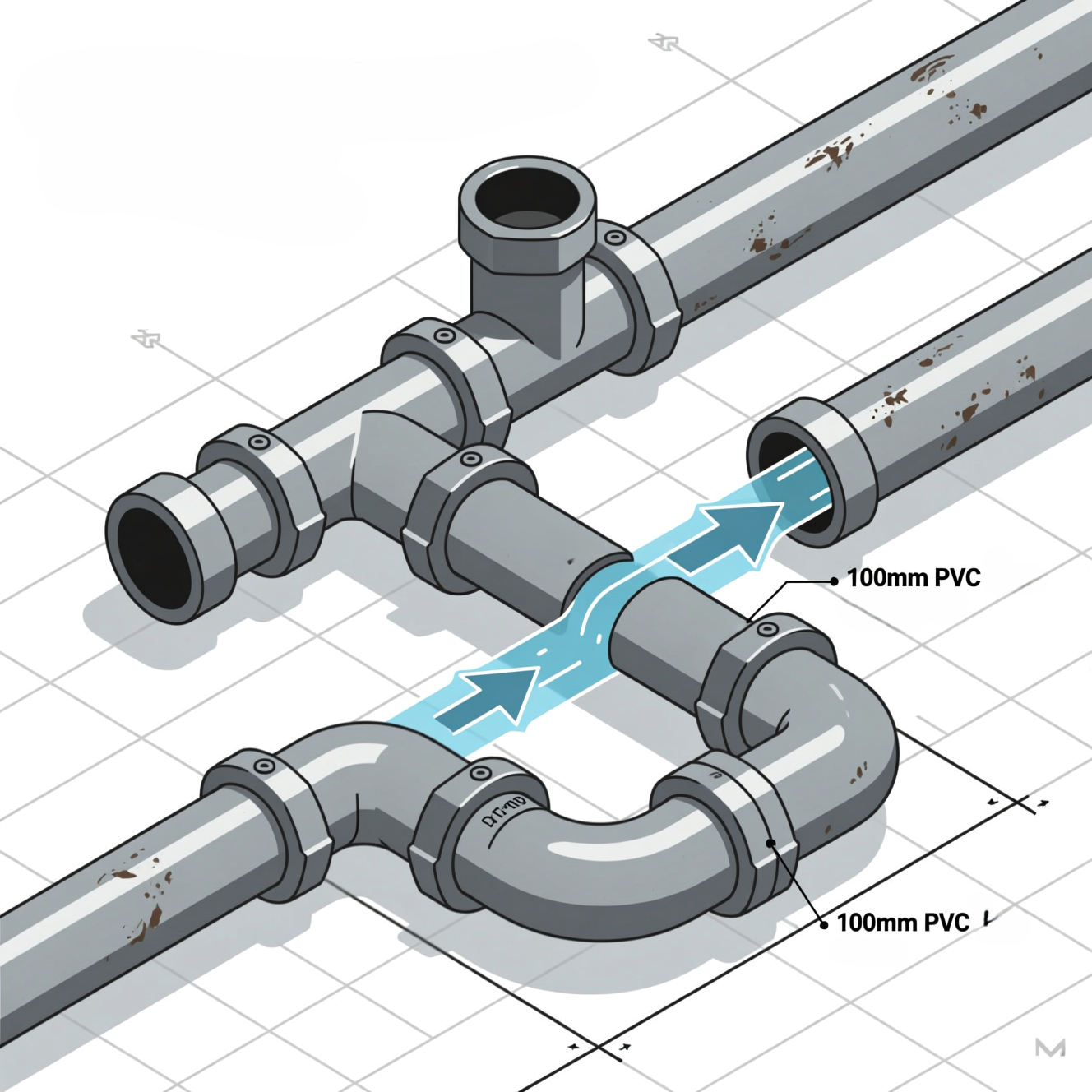 Tuberías PVC para agua fría a presión